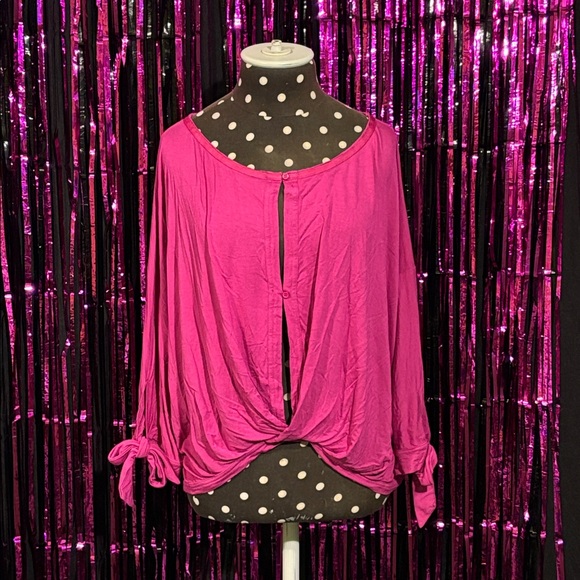 {Free People} Dark Pink Top - Picture 1 of 2